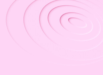 Abstract background of layered pink circles with 3d effect. Abstract high resolution full frame background pattern circular design with copy space.