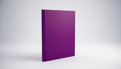 Purple Hardcover Book Mockup - Template for Branding or Title Placement - Reading Book Mockup for...