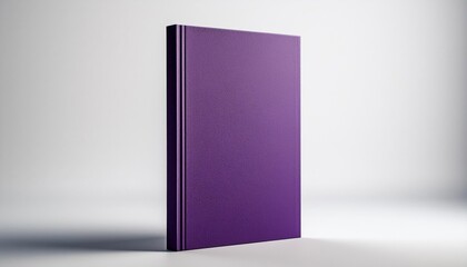 Purple Hardcover Book Mockup - Template for Branding or Title Placement - Reading Book Mockup for Logo - Marketing for Book Publishing or Portfolio Showcase image