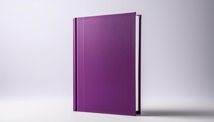Purple Hardcover Book Mockup - Template for Branding or Title Placement - Reading Book Mockup for Logo - Marketing for Book Publishing or Portfolio Showcase image