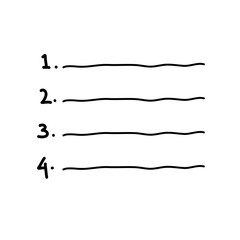 Number list menu