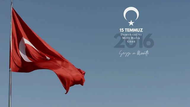 15 temmuz demokrasi ve milli birlik gunu .(Happy 15 July, Democracy Republic of Turkey.)