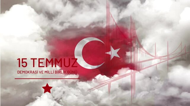 15 temmuz demokrasi ve milli birlik gunu .(Happy 15 July, Democracy Republic of Turkey.)