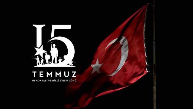 15 temmuz demokrasi ve milli birlik gunu .(Happy 15 July, Democracy Republic of Turkey.)