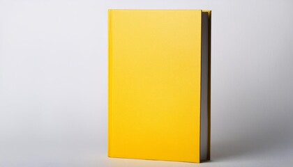 Yellow Hardcover Book Mockup - Template for Branding or Title Placement - Reading Book Mockup for Logo - Marketing for Book Publishing or Portfolio Showcase image