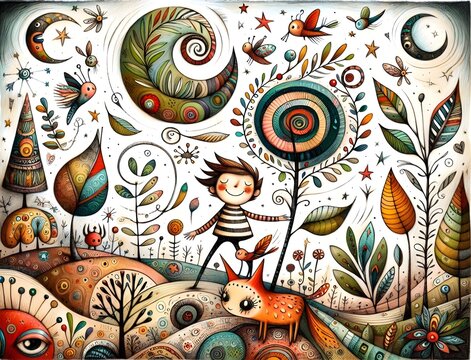 Ilustraci&oacute;n infantil, para cuentos de ni&ntilde;os, storybook, cuento de hadas, mundo m&aacute;gico, reino m&aacute;gico, princesas, pr&iacute;ncipes, hadas, elfos brujitas, decoraci&oacute;n, wallpaper
