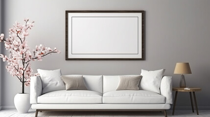 Blank_empty_canvas_picture_frame_for_mock_up_in_Chinese