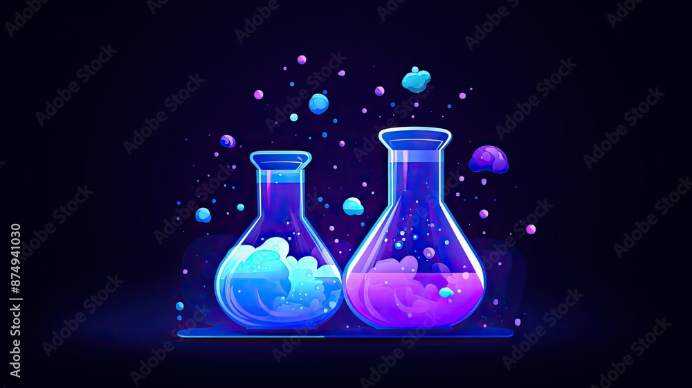 Sticker logo for science app