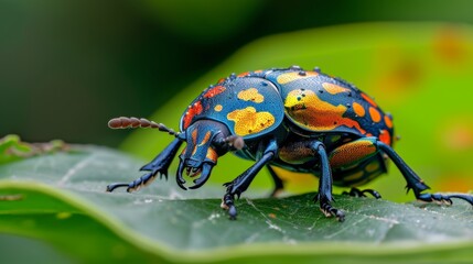 Fototapeta premium Close-up Photography of Unusual Insects of Reptiles Thing