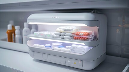 Smart medication dispenser organizing pills and sending reminders to patients