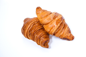 croissant pastry, isolated on white background. perfect for design element, packaging, or any commercial purposes.