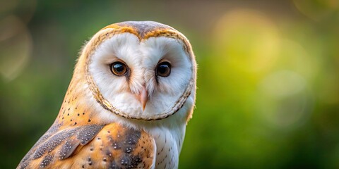 Inquisitive barn owl with tilted head looking curiously , barn owl, wildlife, curious, bird, feathers, nocturnal