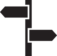 Obraz premium Road Signboard Icon
