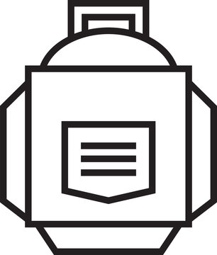 recommend clip art: Backpack Icon Line Art
                    