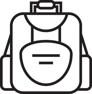 recommend clip art: Backpack Icon Line Art
                    