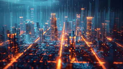 Neural enhanced Cityscape Futuristic Urban Landscape Shaped by Algorithmic Design
