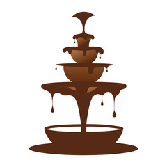 Chocolate cake vector  illustration