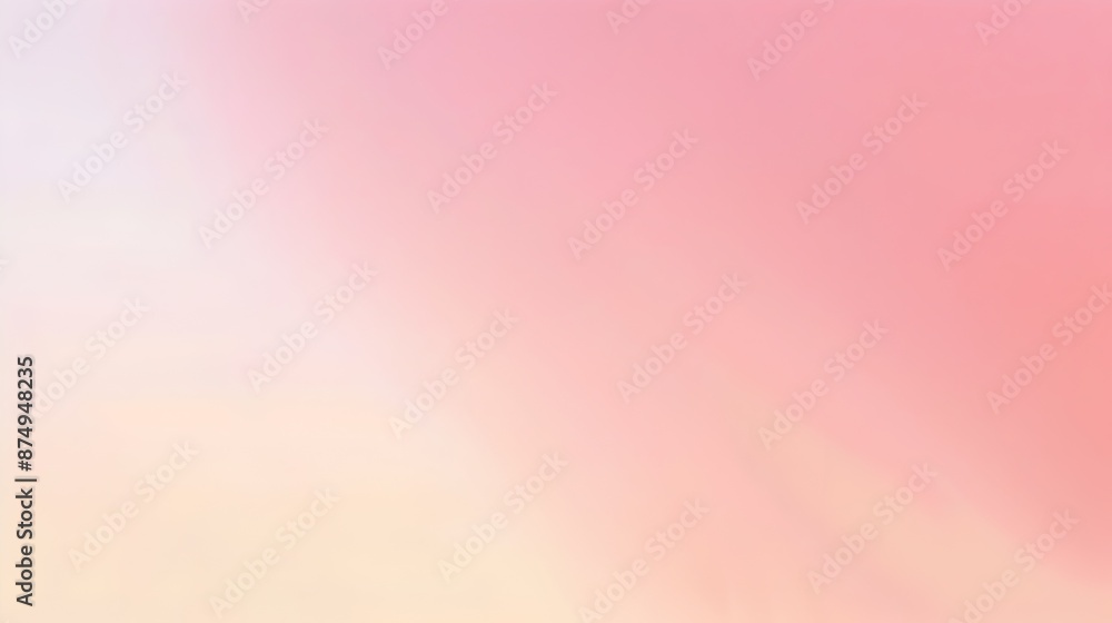 Wall mural peach and blush pink gradient soft and romantic backdrop for digital art or fashion design