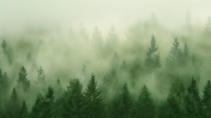 Calming Forest Green to Moss Green Gradient Backdrop for Natural Scenery
