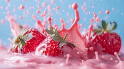 strawberry and milk