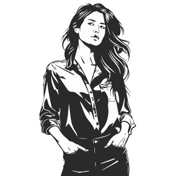 shillouet fashion girl logo b16