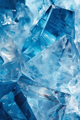 Obraz premium Abstract background, crystalline, shimmering, ice blue background