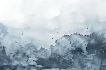 Abstract  gray and blue, watercolor  Background.