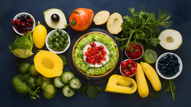 Healthy Lifestyle Secrets. Various Diets for a Vibrant and Colorful Life