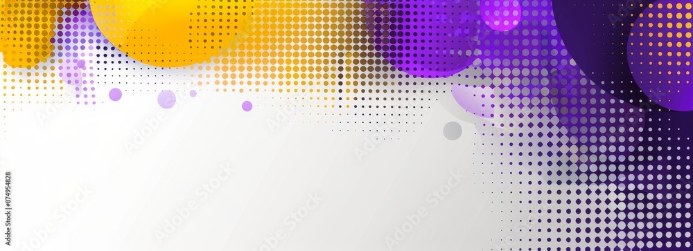 Poster colorful gradient fluid flow shape background with black dots, abstract background with the colorful