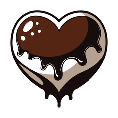 Chocolate cake vector  illustration