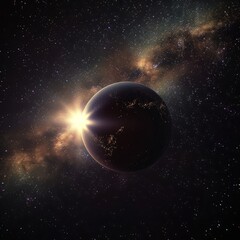 Naklejka premium Planet Earth In Space