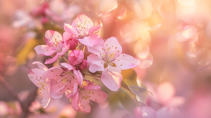 Obraz premium A close up of a pink flower with a blurry background