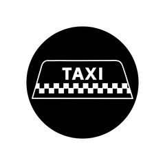Taxi icon vector. Taxi service illustration sign. Transportation of passengers symbol or logo.