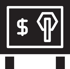 Safe Glyph Icon Illustration