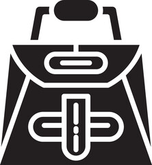 Fashion Bag Glyph Icon
