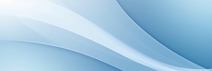 Abstract blue waves background with soft subtle gradient and dynamic flowing lines