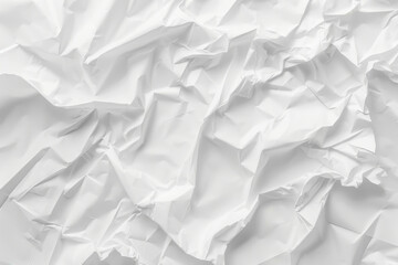 Obraz premium White crumpled paper texture background.