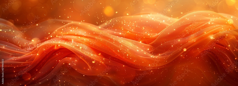 Poster colorful gradient fluid flow smoke in mesh color with glowing dots, abstract background with the col