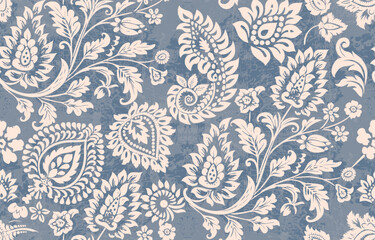 Motifs African boho paisley Floral Ikat pattern embroidery border. Ethnic ikat floral Ethnic Indian Pattern Ikat pattern Ethnic Pattern.Border indian floral Aztec embroidery border seamless patterns.