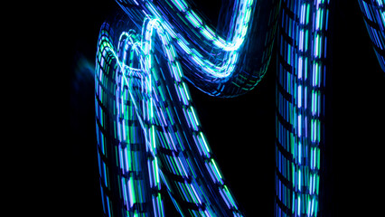 Digital Wallpaper Gaming Streaming Background Futuristic Abstract Neon Overlay Effect