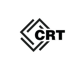 CRT letter logo design on white background. CRT logo. CRT creative initials letter Monogram logo icon concept. CRT letter design