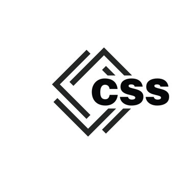 CSS letter logo design on white background. CSS logo. CSS creative initials letter Monogram logo icon concept. CSS letter design