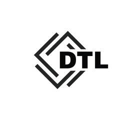 DTL letter logo design on white background. DTL logo. DTL creative initials letter Monogram logo icon concept. DTL letter design