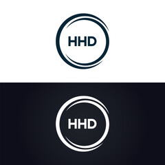 HHD logo. H H D design. White HHD letter. HHD, H H D letter logo design. H H D letter logo design in GOLD, GOLDEN LOGO, THREE, style. letter logo set in one artboard. H H D letter logo vector design.