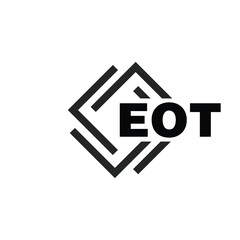 EOT letter logo design on white background. EOT logo. EOT creative initials letter Monogram logo icon concept. EOT letter design