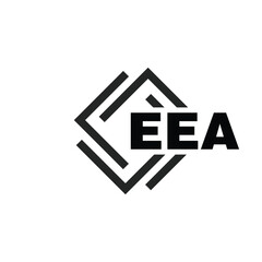 EEA letter logo design on white background. EEA logo. EEA creative initials letter Monogram logo icon concept. EEA letter design