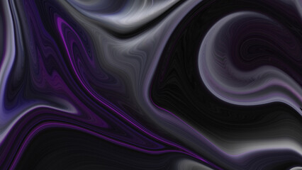 4K Abstract Incredible Inkscape Alcohol Ink Effect: Elegant Abstract Pattern Background in Midnight Blue and Posh Royal Purple.