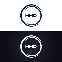 HHD logo. H H D design. White HHD letter. HHD, H H D letter logo design. H H D letter logo design in GOLD, GOLDEN LOGO, THREE, style. letter logo set in one artboard. H H D letter logo vector design.