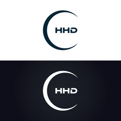 HHD logo. H H D design. White HHD letter. HHD, H H D letter logo design. H H D letter logo design in GOLD, GOLDEN LOGO, THREE, style. letter logo set in one artboard. H H D letter logo vector design.