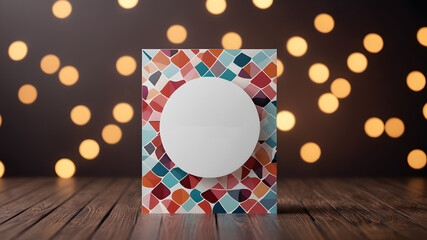 Obraz premium Template frame design for greeting card. Invitation card template suitable for wedding, greeting, banner, cover. invitation card template design.